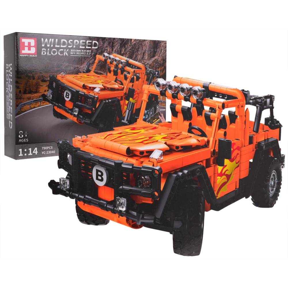 Konstruktorius R/C oranžinis visureigis, 737el.