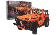 Zestaw Klocków Auto Terenowe Czerwone R/C 737el.