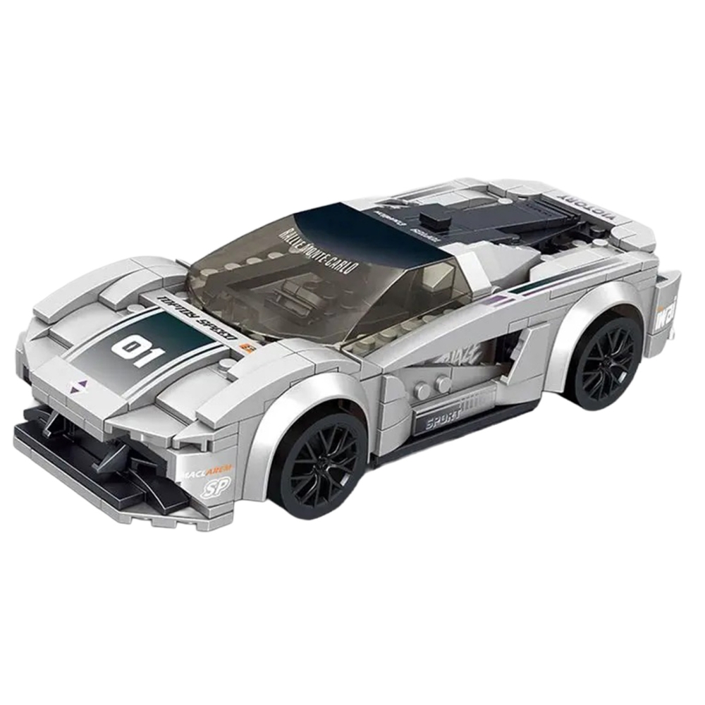 Konstruktorius R/C Sportinis automobilis Pilkas-Žaislai, Konstruktoriai, Lego, statybiniai blokai-e-vaikas