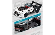 Zestaw Klocków Auto Sportowe Białe  R/C