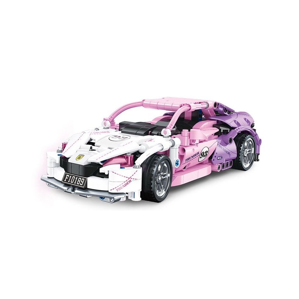 Konstruktorius - Rožinis sportinis automobilis, 652 el.