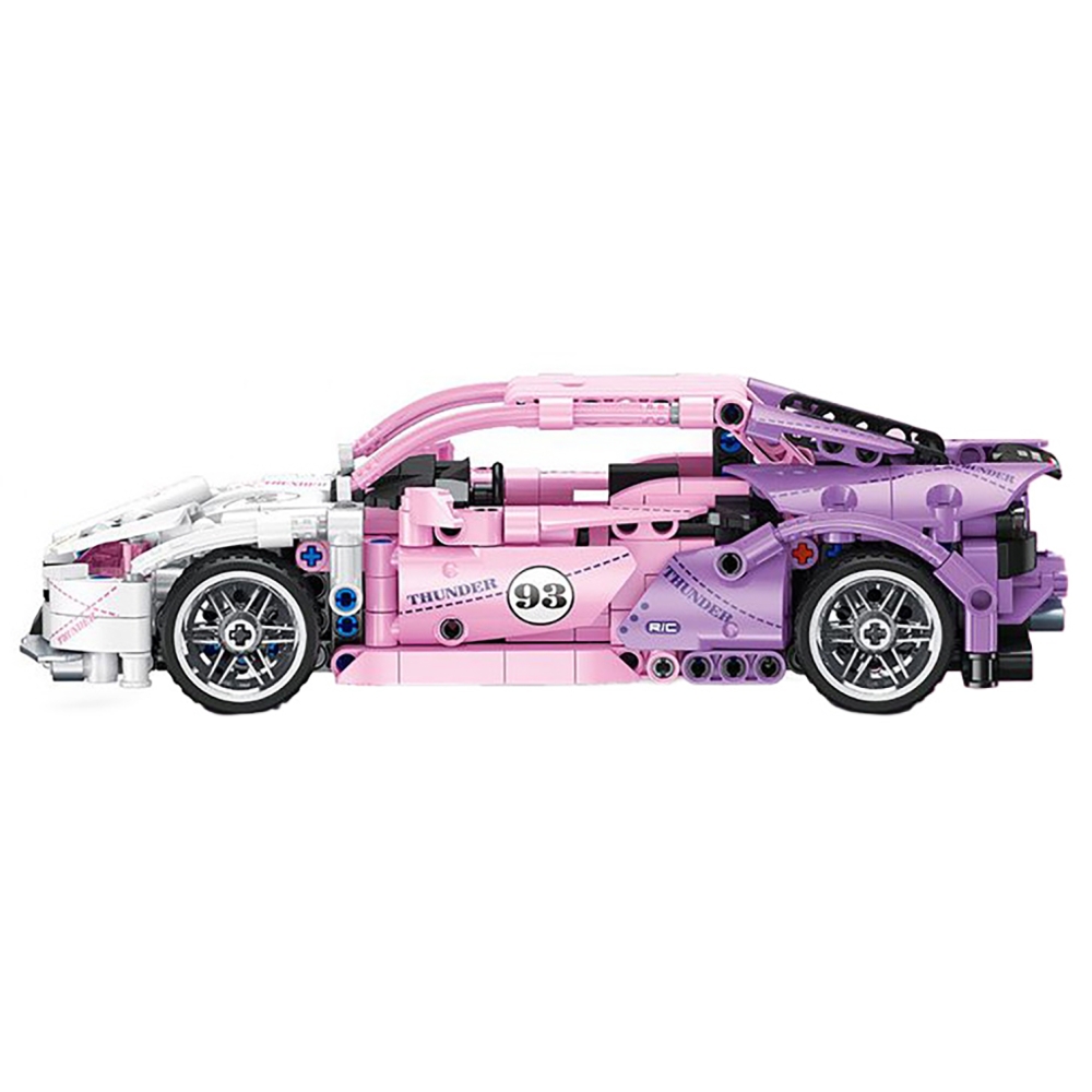 Konstruktorius - Rožinis sportinis automobilis, 652 el.