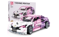 Konstruktorius - Rožinis sportinis automobilis, 652 el.