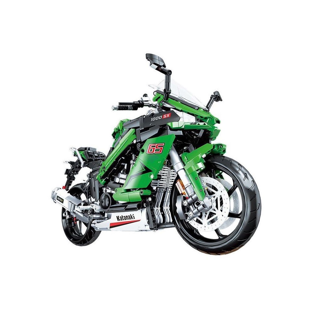 Konstruktorius Sportinis motociklas, 2304 el., Green