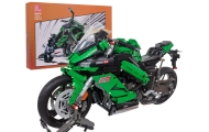Zestaw Klocków Motocykl Sportowy Zielony 2304el.
