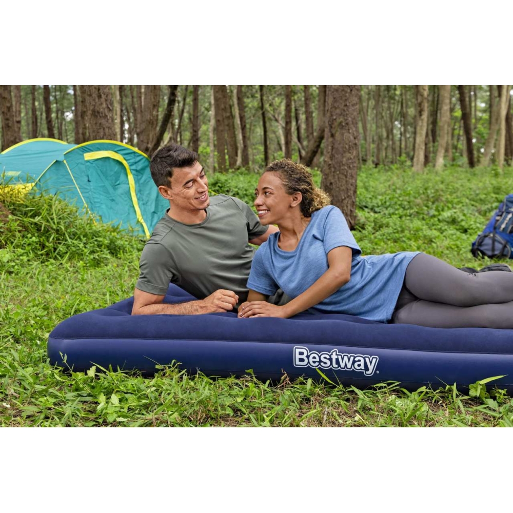 Veliūrinis čiužinys BESTWAY FULL, 191/137/22 cm-Namai, laisvalaikis, turizmas, Pripučiami čiužiniai ir baldai-e-vaikas