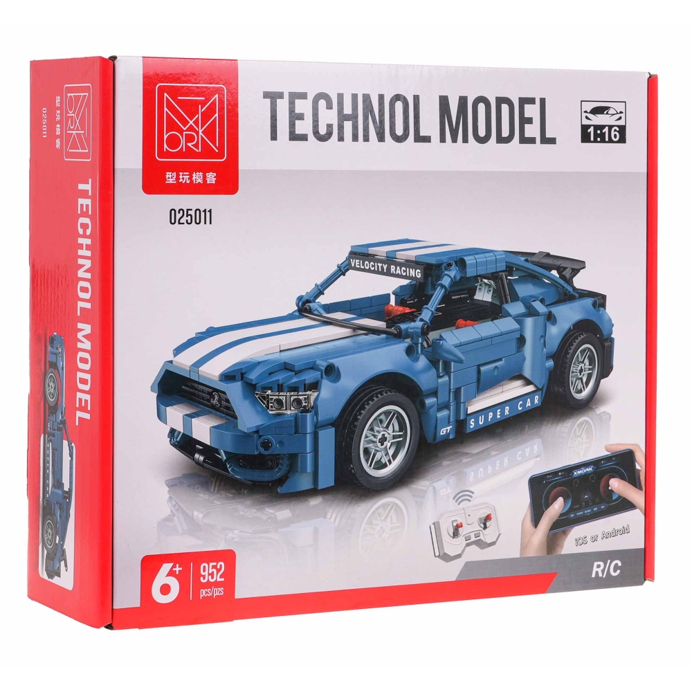Konstruktorius Sports Car Blue 952 el.-Žaislai, Konstruktoriai, Lego, statybiniai blokai-e-vaikas