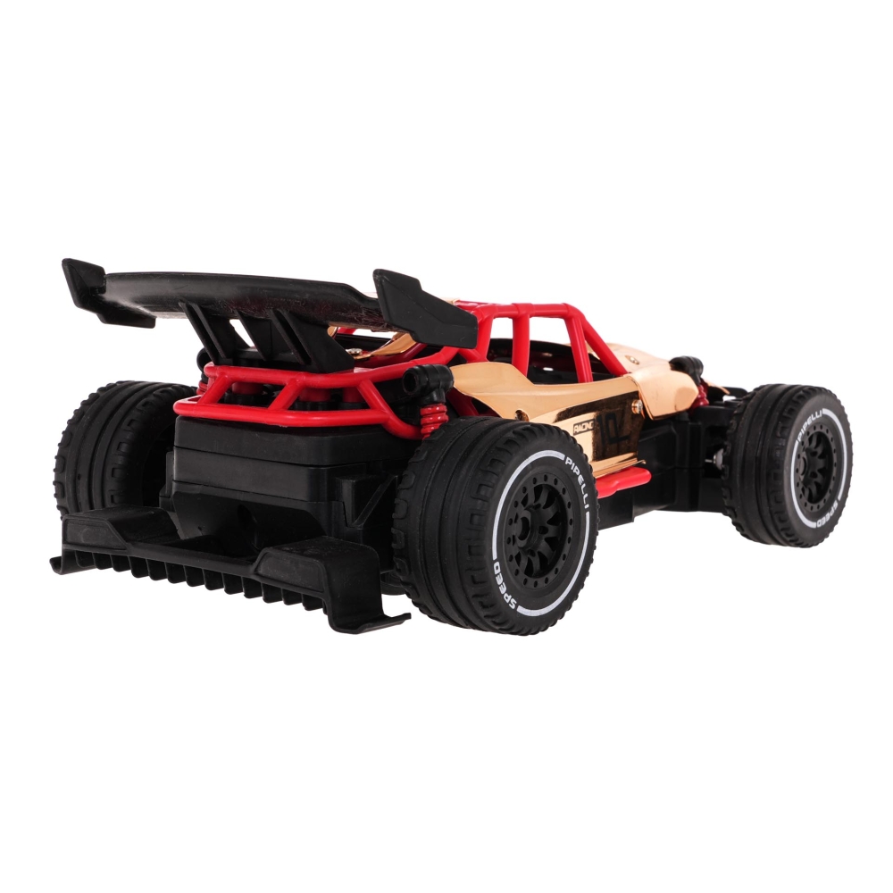 Nuotoliniu būdu valdomas RACING 01 R/C metalinis automobilis, aukso sp.