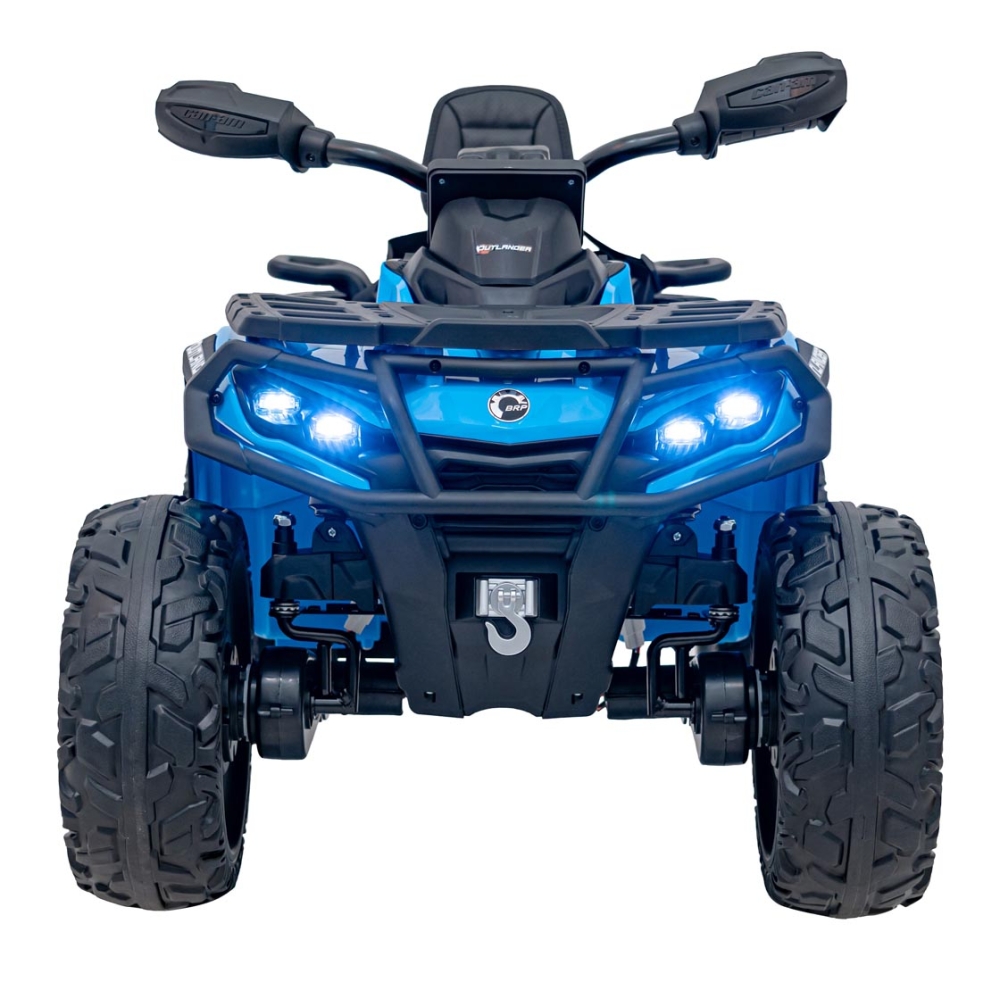 Elektrinis keturratis Can Am Outlander ATV, Blue-Elektromobiliai vaikams, Keturračiai ir bagiai-e-vaikas