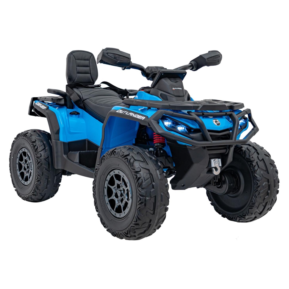 Elektrinis keturratis Can Am Outlander ATV, Blue-Elektromobiliai vaikams, Keturračiai ir bagiai-e-vaikas