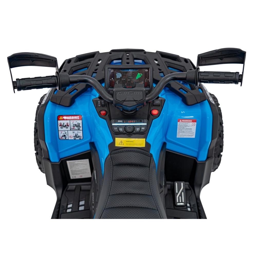Elektrinis keturratis Can Am Outlander ATV, Blue-Elektromobiliai vaikams, Keturračiai ir bagiai-e-vaikas