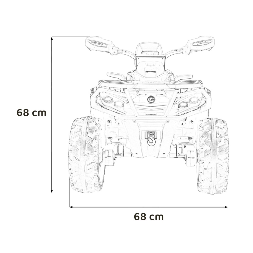 Quad Can Am Outlander ATV Niebieski