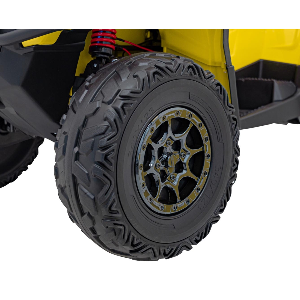 Elektrinis keturratis Can Am Outlander ATV, Yellow-Elektromobiliai vaikams, Keturračiai ir bagiai-e-vaikas