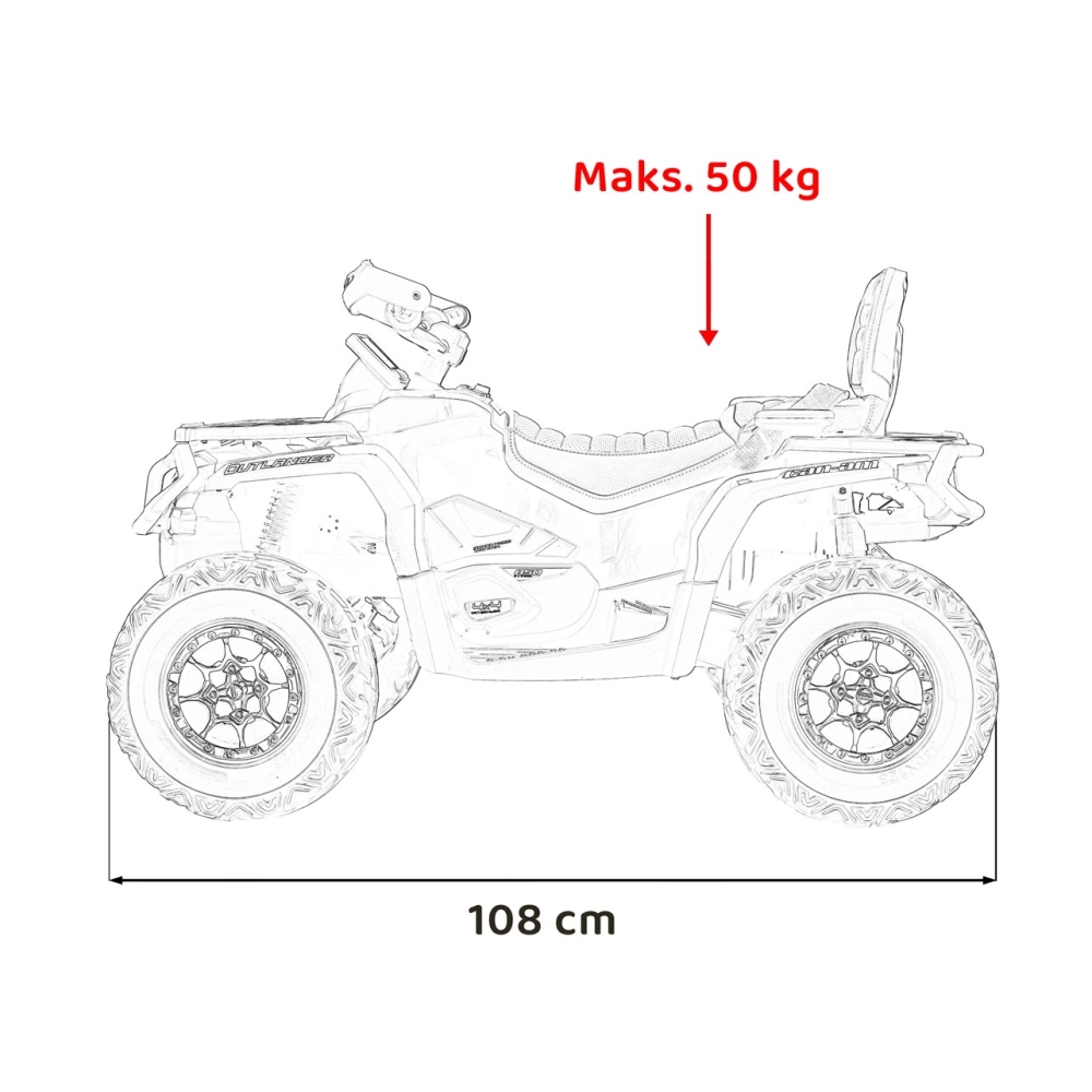 Quad Can Am Outlander ATV Żółty