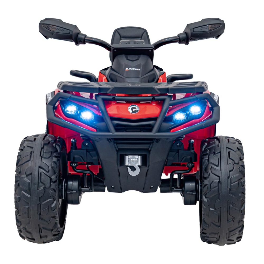 Elektrinis keturratis Can Am Outlander ATV, Red-Elektromobiliai vaikams, Keturračiai ir bagiai-e-vaikas