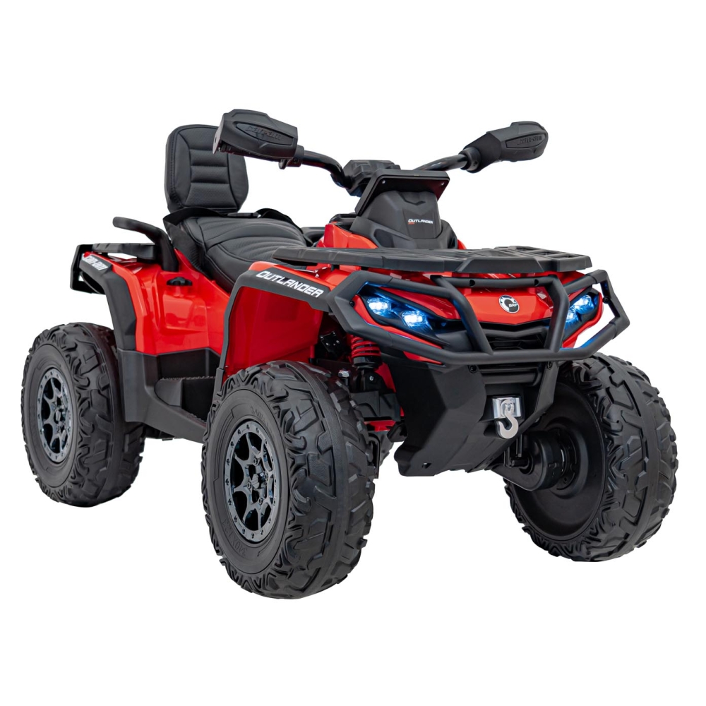 Elektrinis keturratis Can Am Outlander ATV, Red-Elektromobiliai vaikams, Keturračiai ir bagiai-e-vaikas
