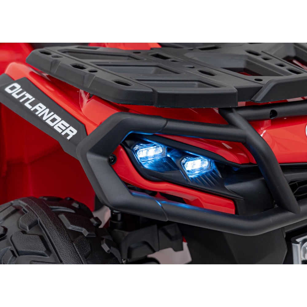 Elektrinis keturratis Can Am Outlander ATV, Red-Elektromobiliai vaikams, Keturračiai ir bagiai-e-vaikas