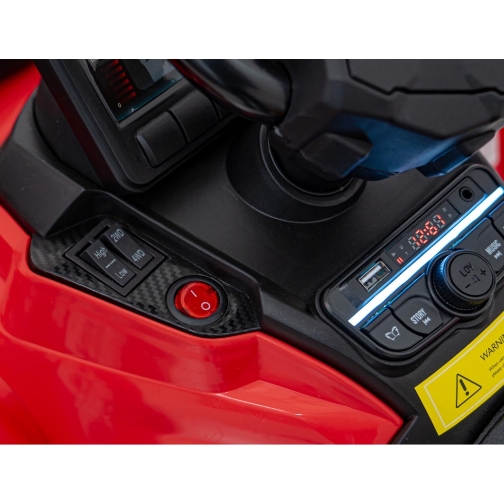 Elektrinis keturratis Can Am Outlander ATV, Red-Elektromobiliai vaikams, Keturračiai ir bagiai-e-vaikas