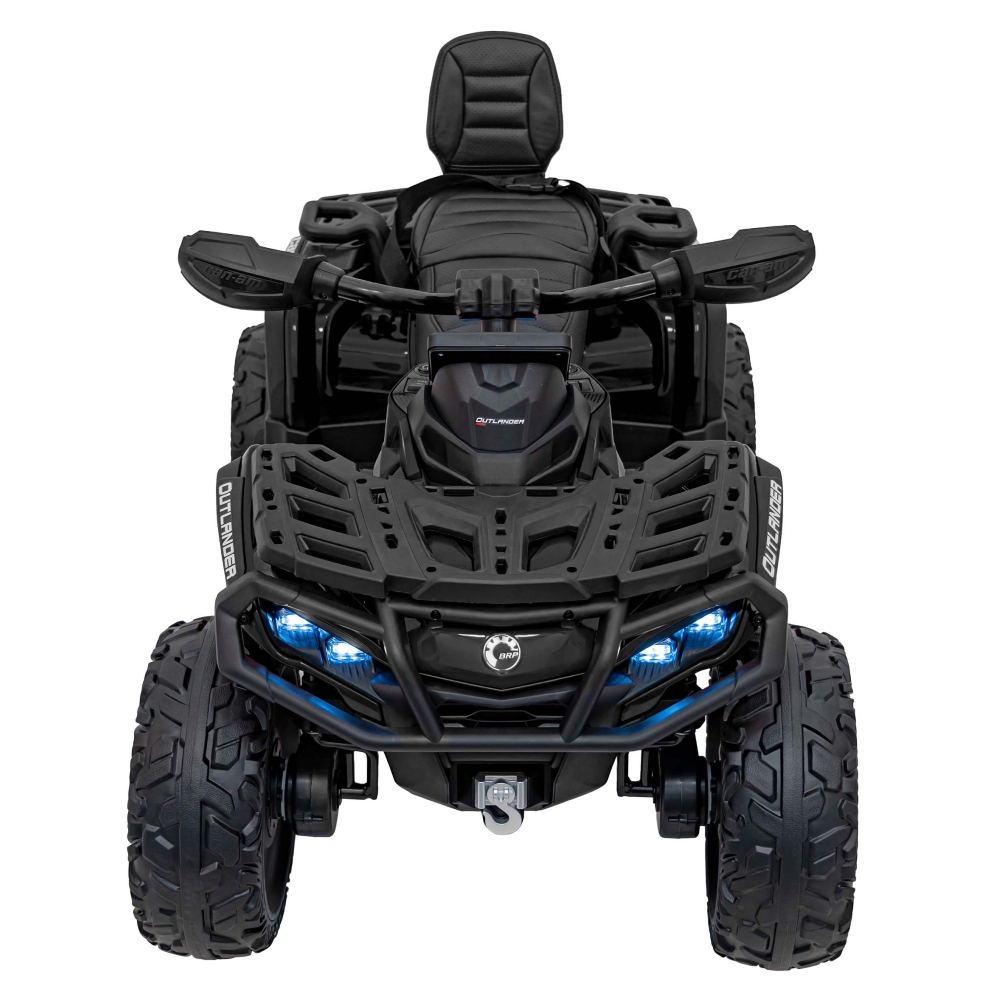 Elektrinis keturratis Can Am Outlander ATV nuotol., Black-Elektromobiliai vaikams, Keturračiai ir bagiai-e-vaikas