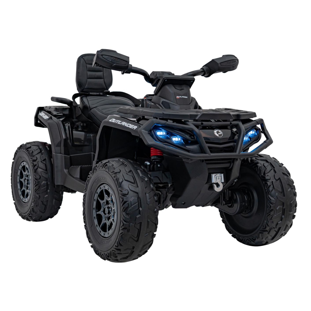 Elektrinis keturratis Can Am Outlander ATV nuotol., Black-Elektromobiliai vaikams, Keturračiai ir bagiai-e-vaikas