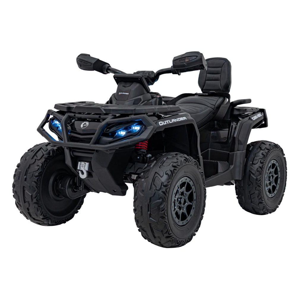 Elektrinis keturratis Can Am Outlander ATV nuotol., Black-Elektromobiliai vaikams, Keturračiai ir bagiai-e-vaikas