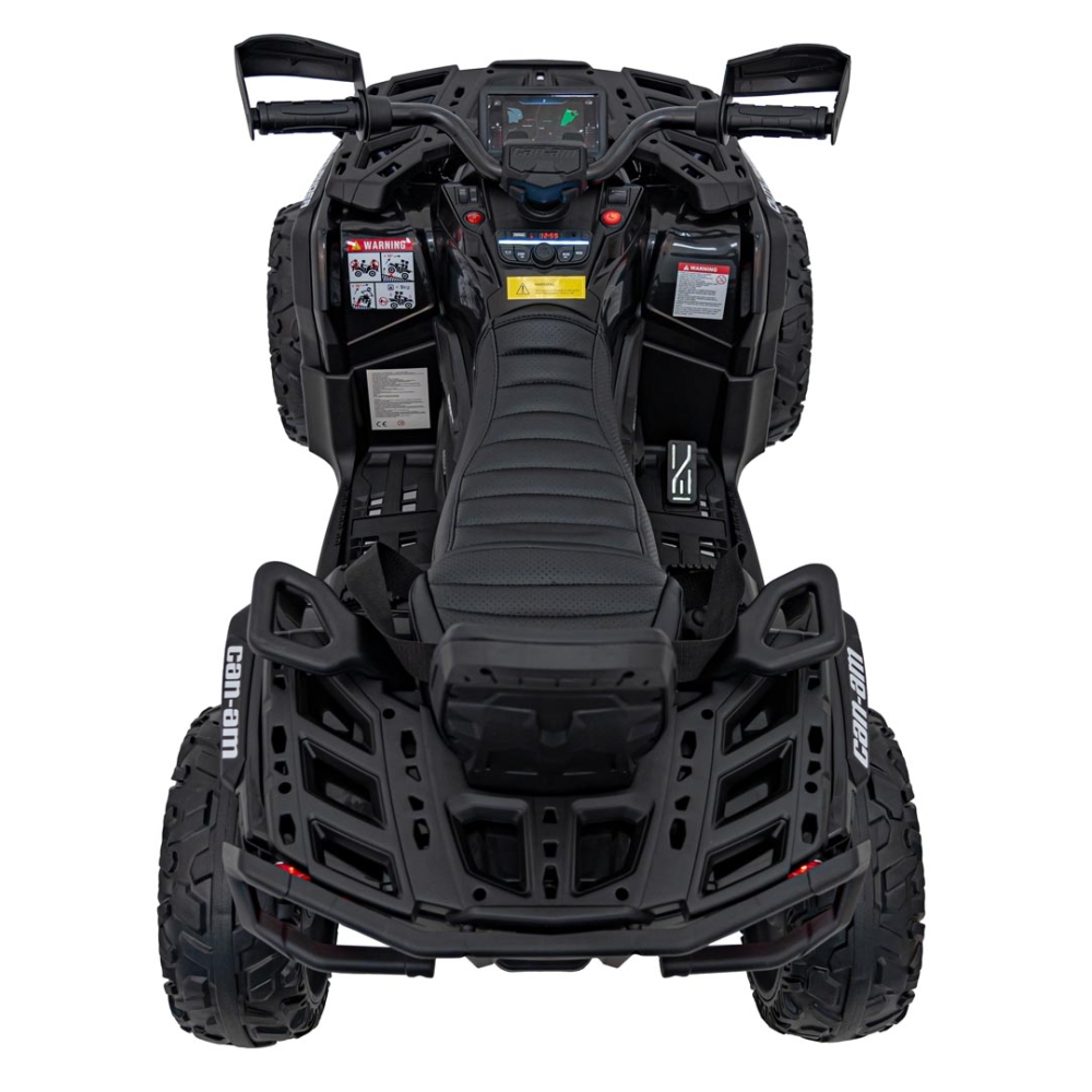 Elektrinis keturratis Can Am Outlander ATV nuotol., Black-Elektromobiliai vaikams, Keturračiai ir bagiai-e-vaikas