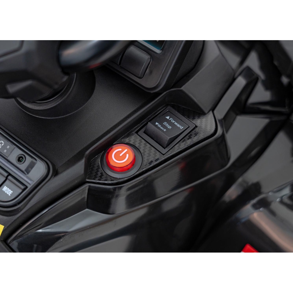 Elektrinis keturratis Can Am Outlander ATV nuotol., Black-Elektromobiliai vaikams, Keturračiai ir bagiai-e-vaikas
