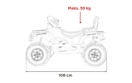 Elektrinis keturratis Can Am Outlander ATV nuotol., Black-Elektromobiliai vaikams, Keturračiai ir bagiai-e-vaikas