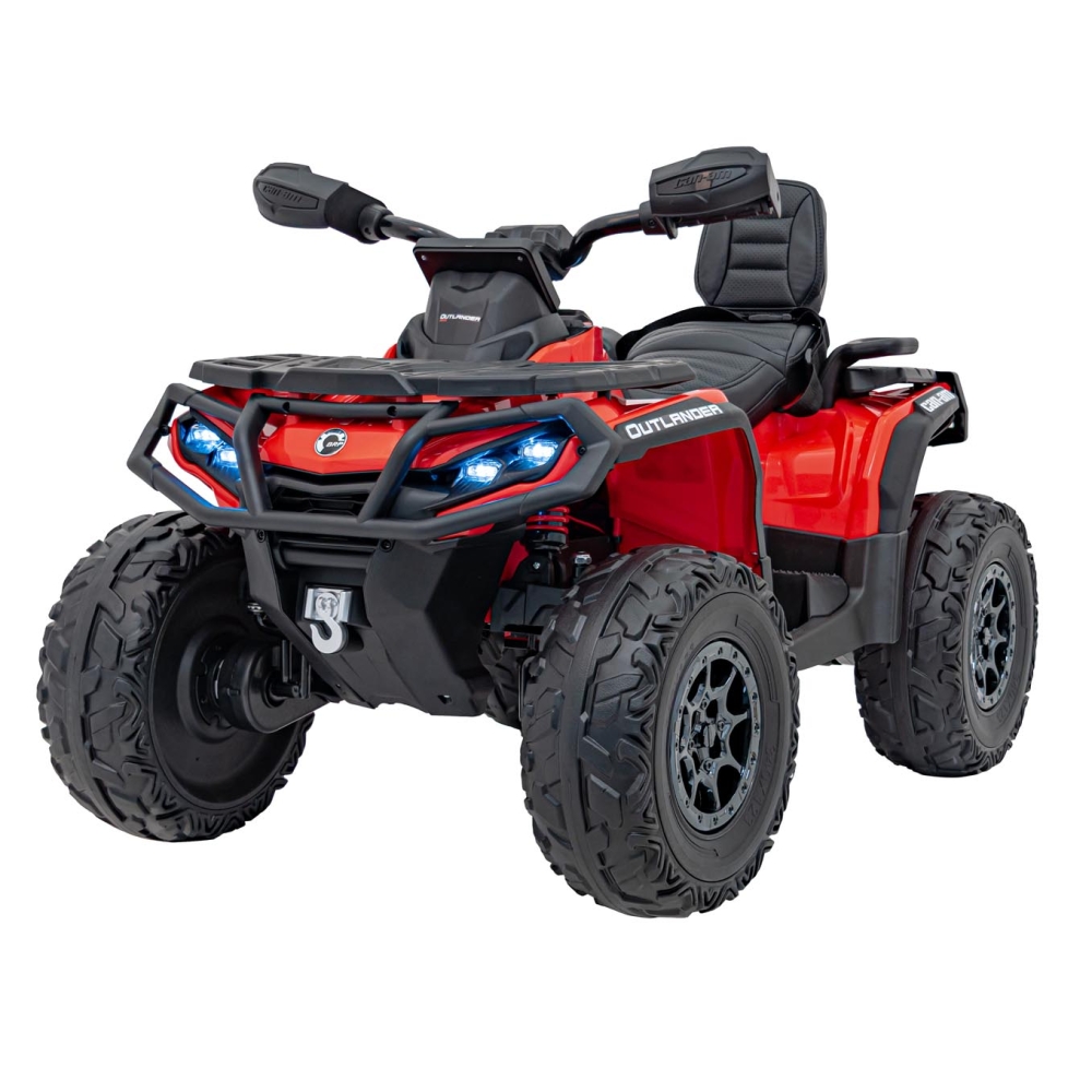 Elektrinis keturratis Can Am Outlander ATV nuotol., Red-Elektromobiliai vaikams, Keturračiai ir bagiai-e-vaikas