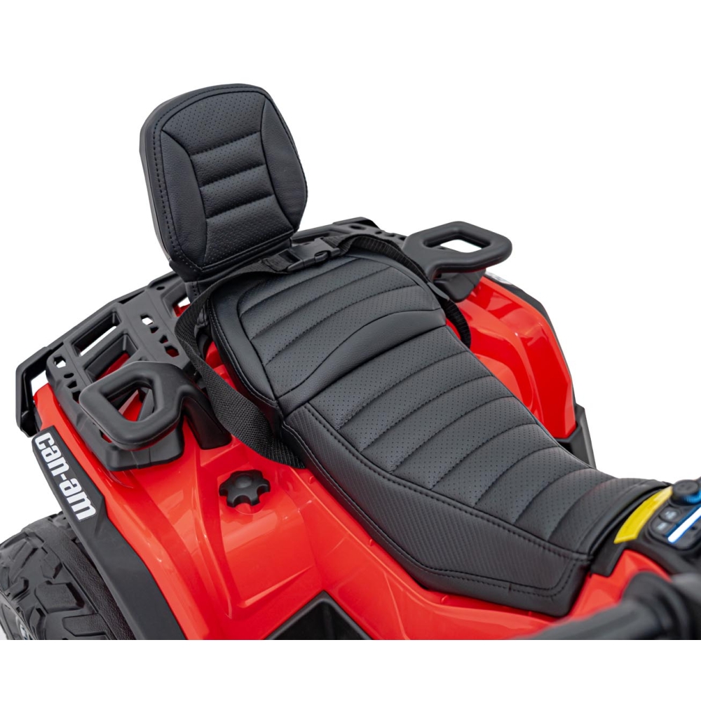 Quad Can Am Outlander ATV z Pilotem Czerwony