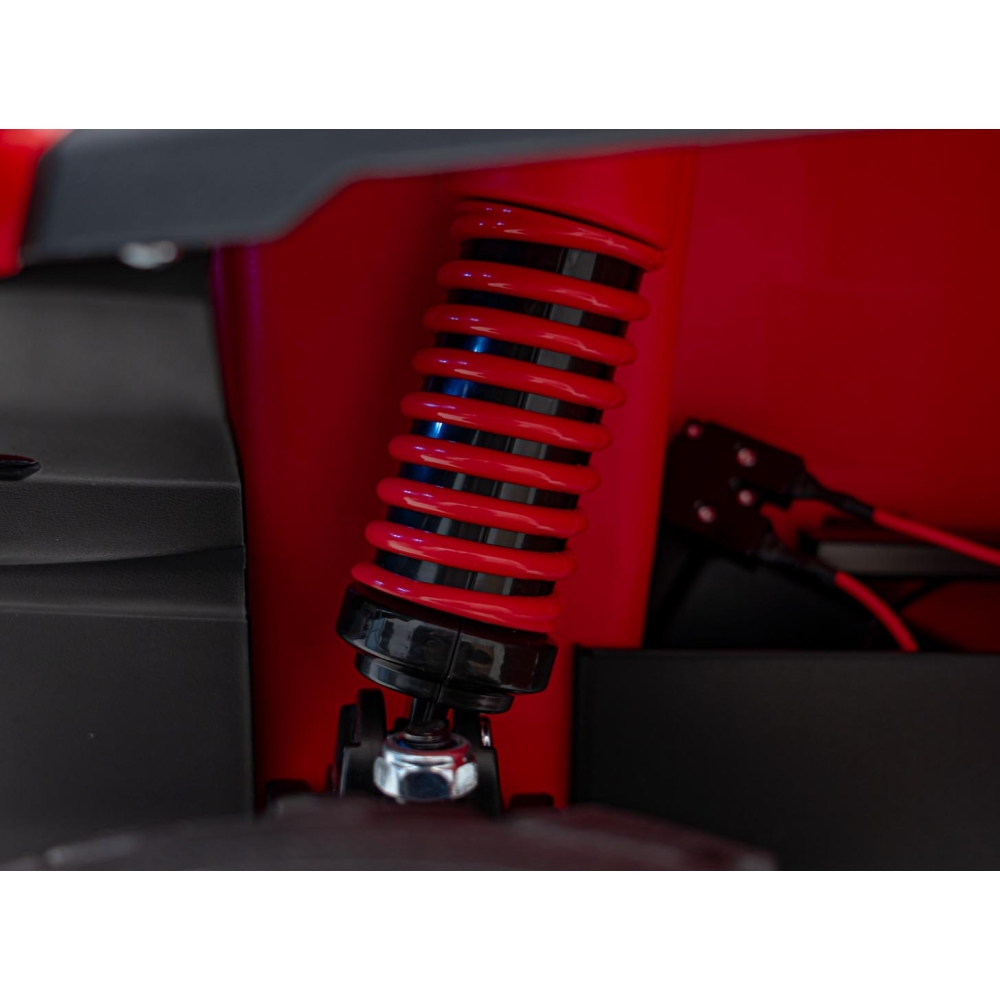 Quad Can Am Outlander ATV z Pilotem Czerwony