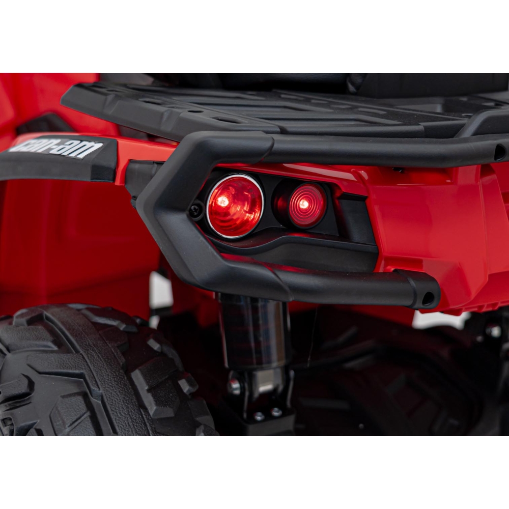 Elektrinis keturratis Can Am Outlander ATV nuotol., Red-Elektromobiliai vaikams, Keturračiai ir bagiai-e-vaikas