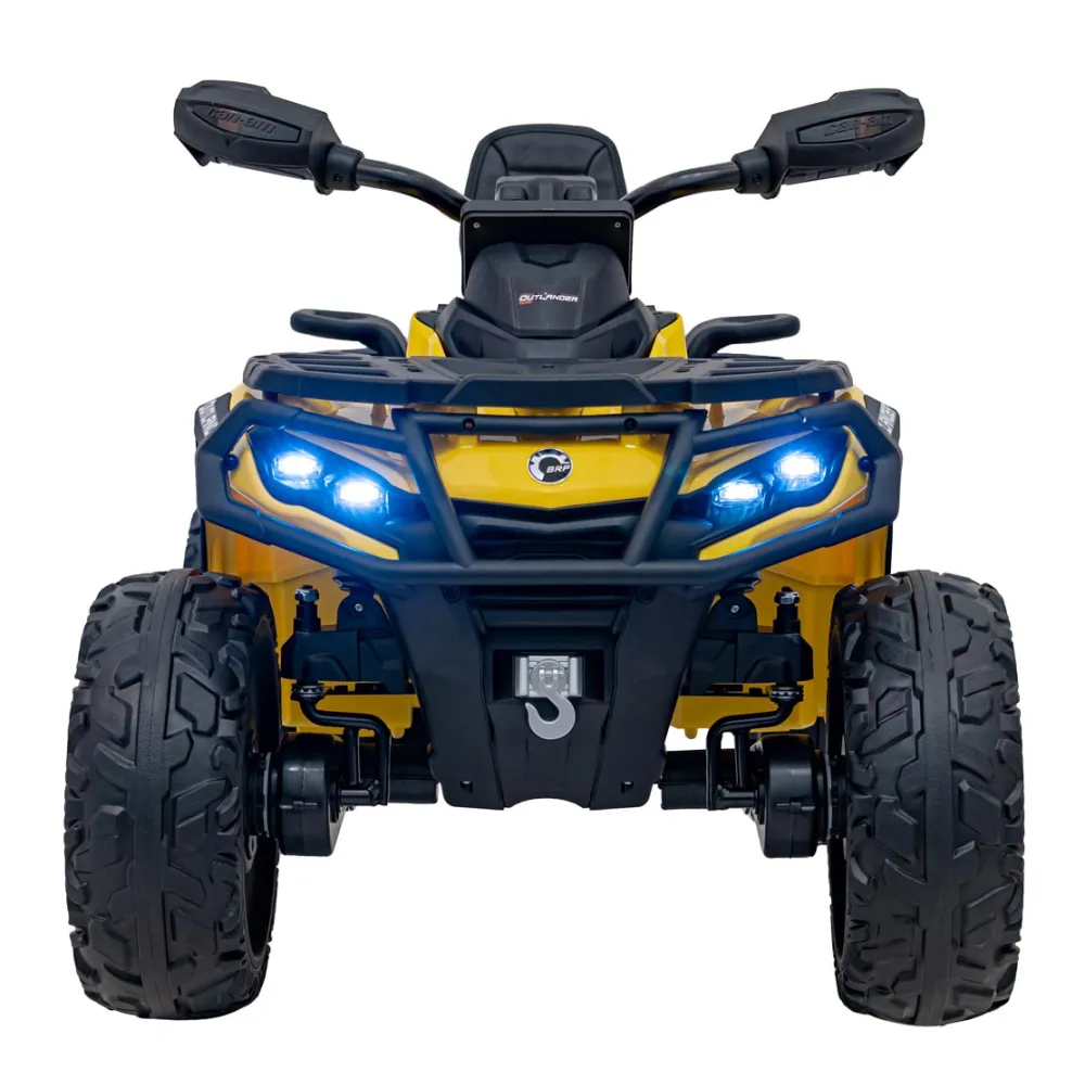 Elektrinis keturratis Can Am Outlander ATV nuotol., Yellow-Elektromobiliai vaikams, Keturračiai ir bagiai-e-vaikas