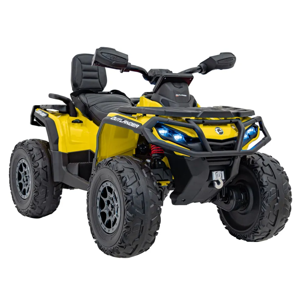 Elektrinis keturratis Can Am Outlander ATV nuotol., Yellow-Elektromobiliai vaikams, Keturračiai ir bagiai-e-vaikas