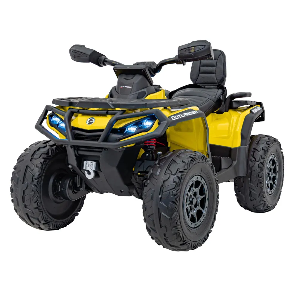 Elektrinis keturratis Can Am Outlander ATV nuotol., Yellow-Elektromobiliai vaikams, Keturračiai ir bagiai-e-vaikas