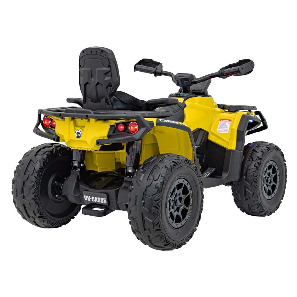 Elektrinis keturratis Can Am Outlander ATV nuotol., Yellow-Elektromobiliai vaikams, Keturračiai ir bagiai-e-vaikas