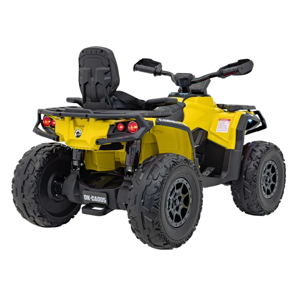 Elektrinis keturratis Can Am Outlander ATV nuotol., Yellow-Elektromobiliai vaikams, Keturračiai ir bagiai-e-vaikas