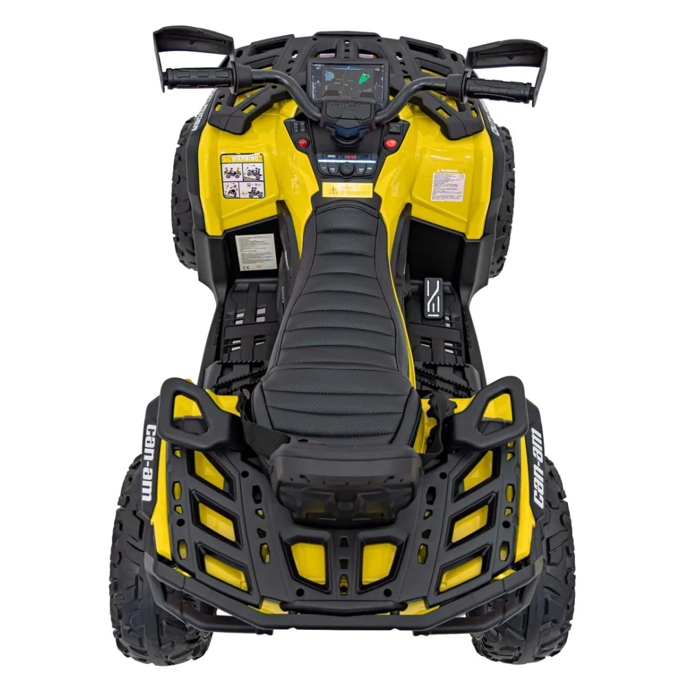 Elektrinis keturratis Can Am Outlander ATV nuotol., Yellow-Elektromobiliai vaikams, Keturračiai ir bagiai-e-vaikas
