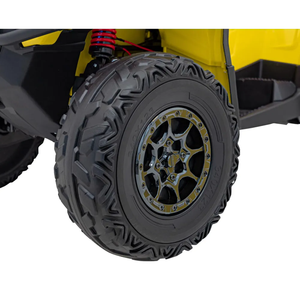 Elektrinis keturratis Can Am Outlander ATV nuotol., Yellow-Elektromobiliai vaikams, Keturračiai ir bagiai-e-vaikas