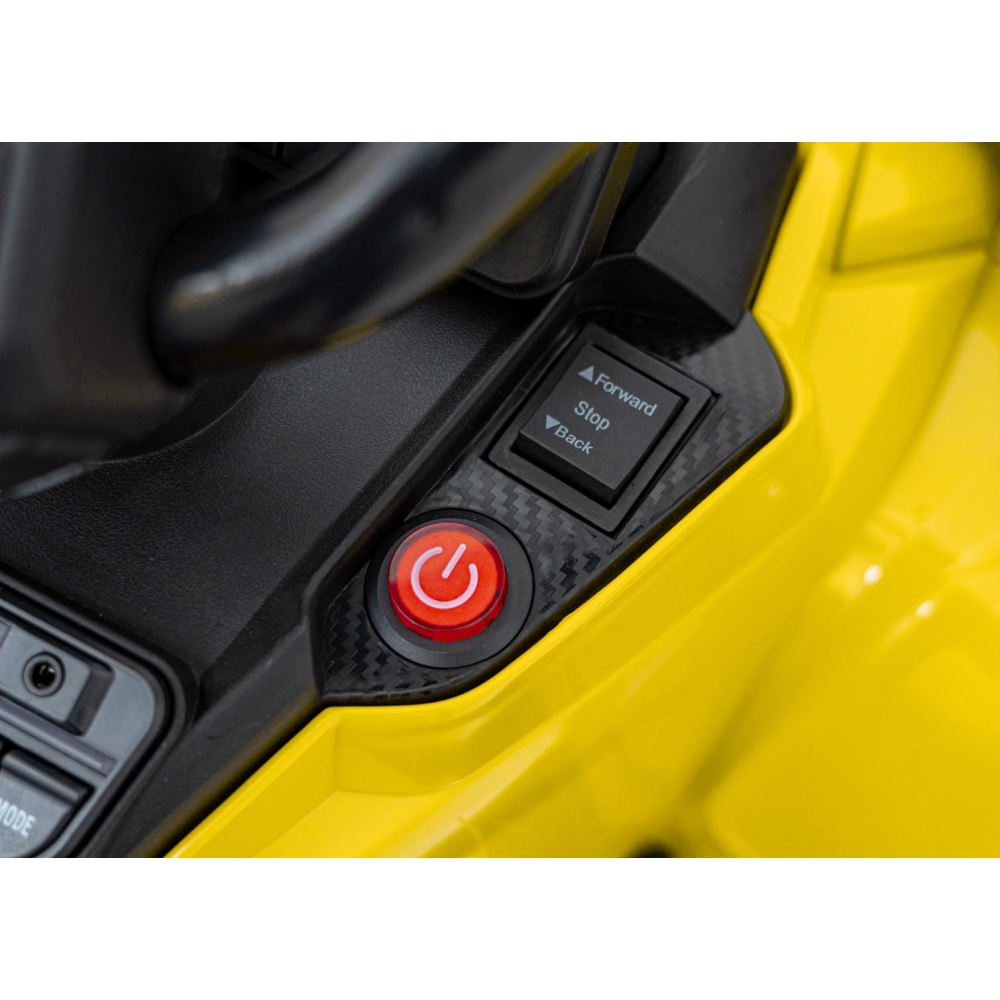 Quad Can Am Outlander ATV z Pilotem Żółty