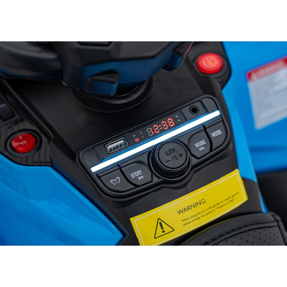 Elektrinis keturratis Can Am Outlander ATV nuotol., Blue-Elektromobiliai vaikams, Keturračiai ir bagiai-e-vaikas