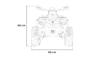 Elektrinis keturratis Can Am Outlander ATV nuotol., Blue-Elektromobiliai vaikams, Keturračiai ir bagiai-e-vaikas