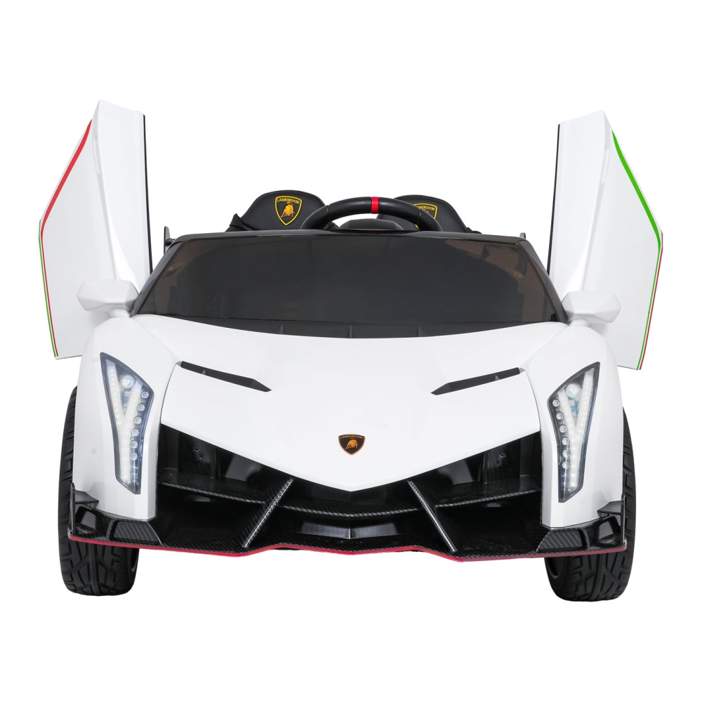 Elektromobilis Lamborghini Veneno, White-Elektromobiliai vaikams, Mašinos-e-vaikas