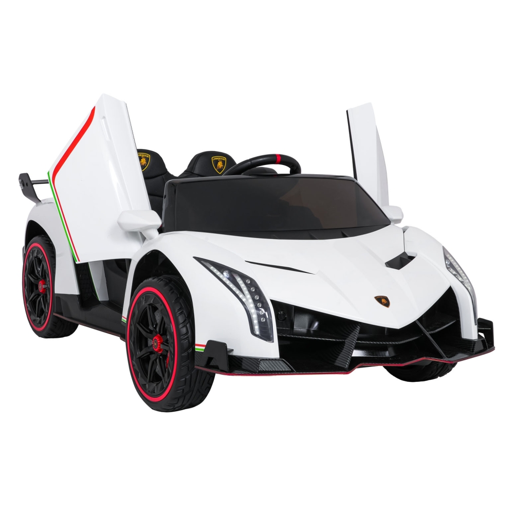 Elektromobilis Lamborghini Veneno, White-Elektromobiliai vaikams, Mašinos-e-vaikas