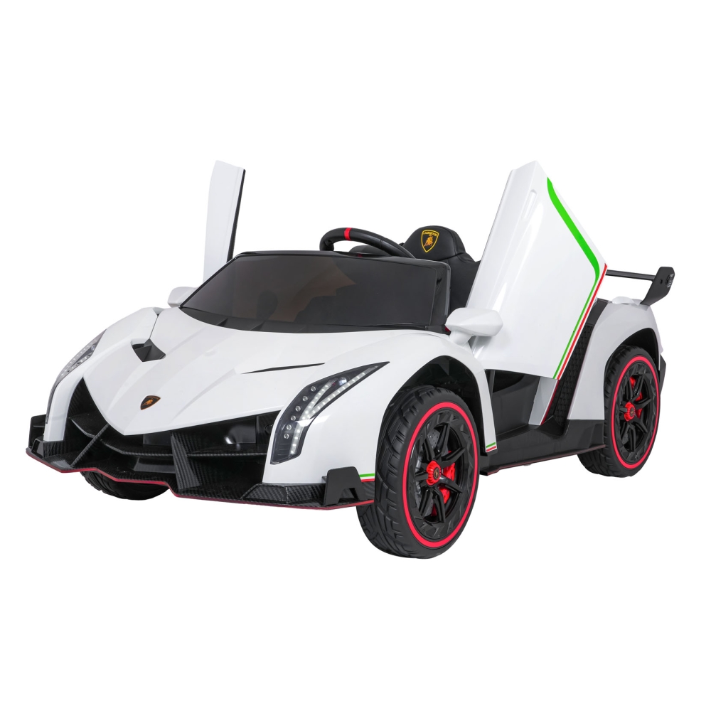 Elektromobilis Lamborghini Veneno, White-Elektromobiliai vaikams, Mašinos-e-vaikas