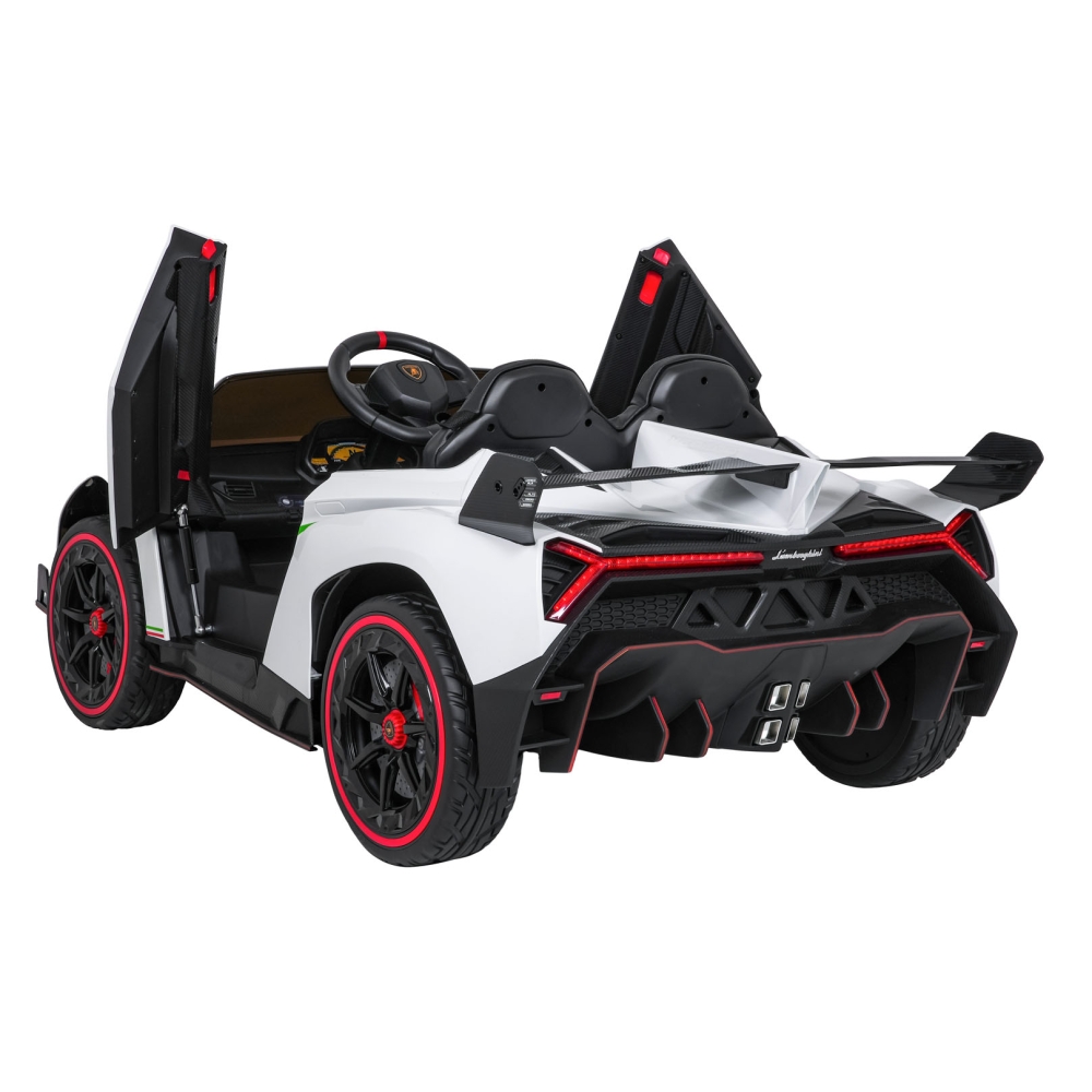Elektromobilis Lamborghini Veneno, White-Elektromobiliai vaikams, Mašinos-e-vaikas