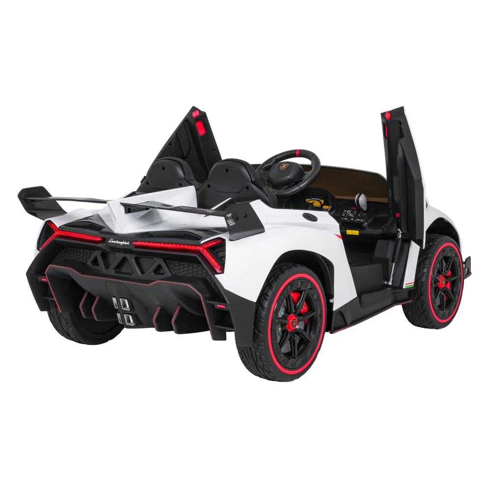 Elektromobilis Lamborghini Veneno, White-Elektromobiliai vaikams, Mašinos-e-vaikas