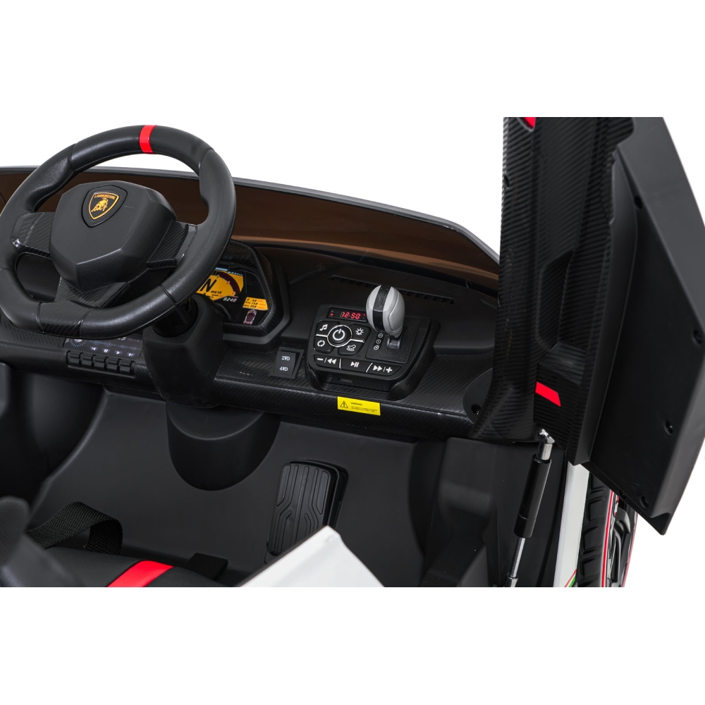 Elektromobilis Lamborghini Veneno, White-Elektromobiliai vaikams, Mašinos-e-vaikas