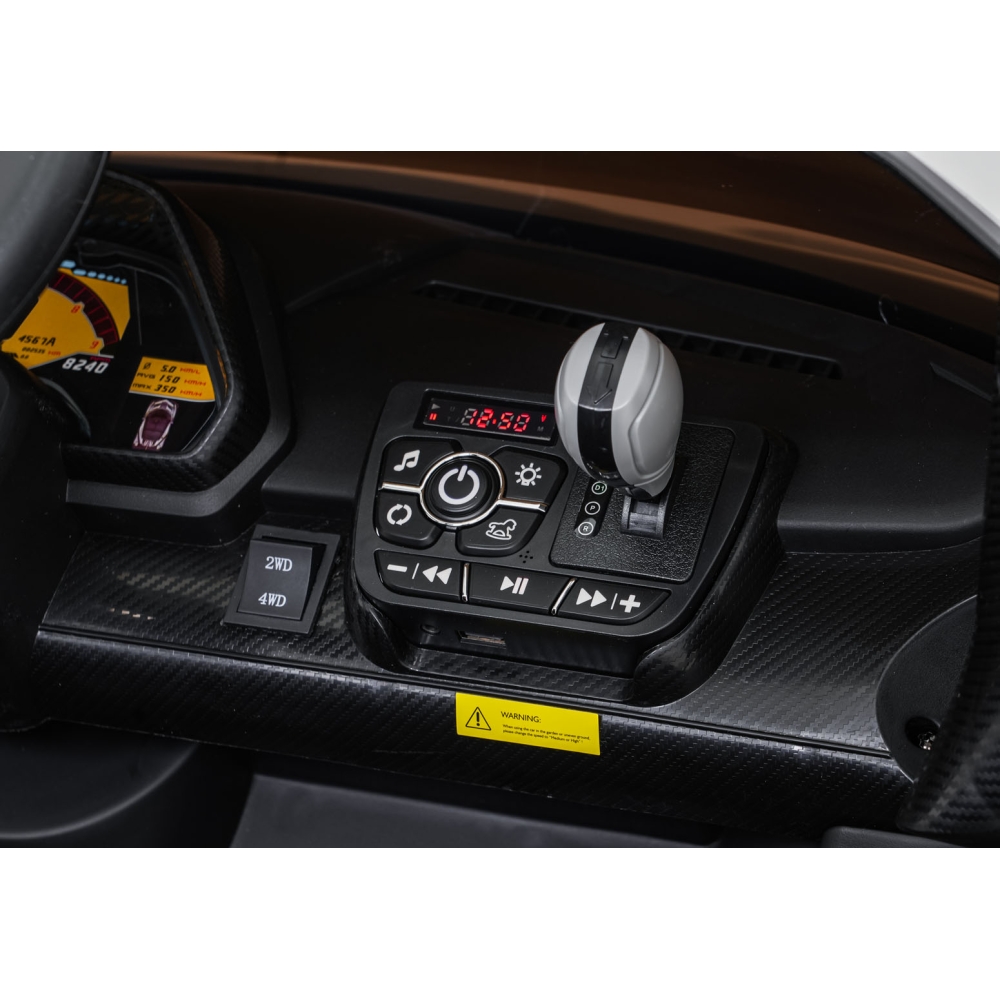 Elektromobilis Lamborghini Veneno, White-Elektromobiliai vaikams, Mašinos-e-vaikas