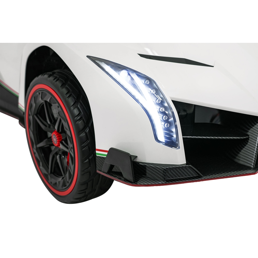 Elektromobilis Lamborghini Veneno, White-Elektromobiliai vaikams, Mašinos-e-vaikas